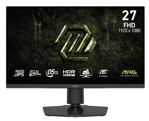 Monitor Gaming Rapid IPS LED MSI 27inch MAG 272PF X24, Full HD (1920 x 1080), HDMI, DisplayPort, Boxe, Pivot, 240 Hz, 0.5 ms (Negru)