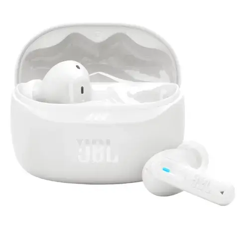Casti True Wireless In-Ear JBL Tune Beam 2, Bluetooth, ANC, IP54, 48 ore, Multi-Point (Alb)