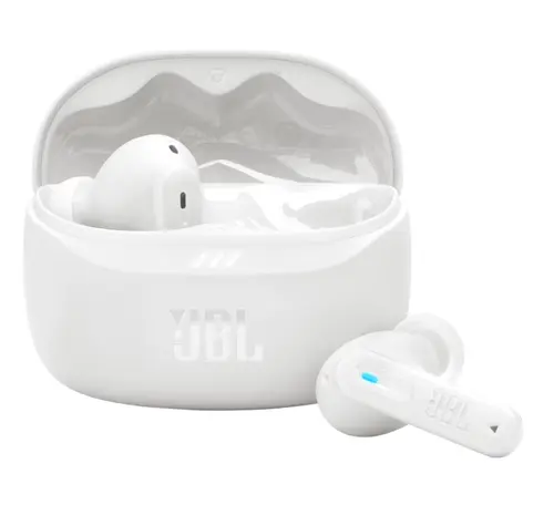 Casti True Wireless In-Ear JBL Tune Beam 2, Bluetooth, ANC, IP54, 48 ore, Multi-Point (Alb)
