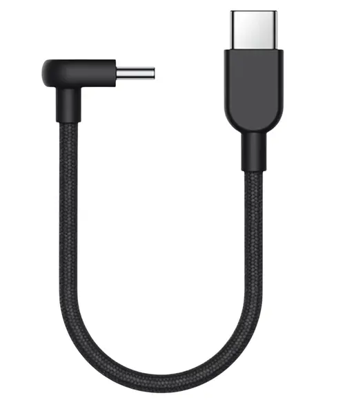 Cablu de date Xiaomi Braided BHR08W0GL, USB-C la USB-C, 60 W, 10 cm (Negru)