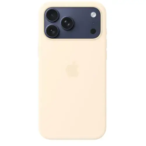 Husa Protectie Spate Apple MHW54ZM/A pentru iPhone 17 Pro Max, Silicone Case, MagSafe (Crem)