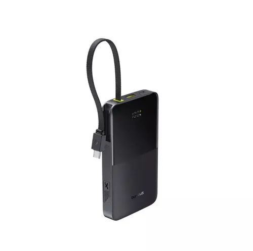 Acumulator extern Baseus EnerFill FC51 Bipow2 Pro, Digital Display, 10.000 mAh, 22.5W, USB-C, USB-A (Negru)