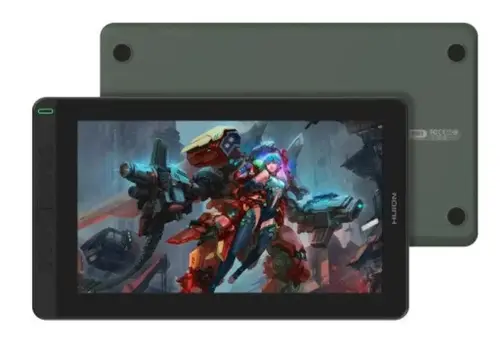 Tableta grafica Huion Kamvas 13, USB C/HDMI, Stilou PW517 (Verde)