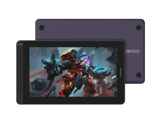 Tableta grafica Huion Kamvas 13, USB C/HDMI, Stilou PW517 (Violet)