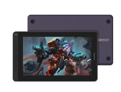 Tableta grafica Huion Kamvas 13, USB C/HDMI, Stilou PW517 (Violet)