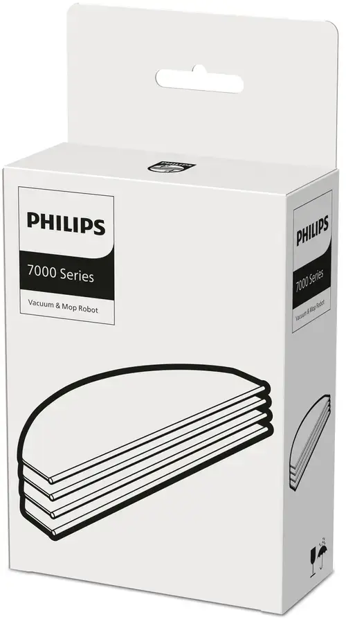 Lavete de Mop pentru Robot Aspirator Philips XV1470/00 Seria 7000, 4 bucati