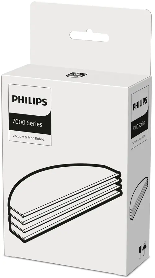 Lavete de Mop pentru Robot Aspirator Philips XV1470/00 Seria 7000, 4 bucati