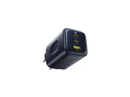 Incarcator retea Baseus PicoGo AE11, 100W, 1 x USB, 2 x USB Type-C (Negru)
