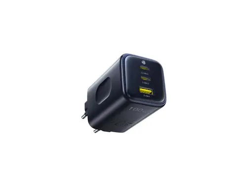 Incarcator retea Baseus PicoGo AE11, 100W, 1 x USB, 2 x USB Type-C (Negru)