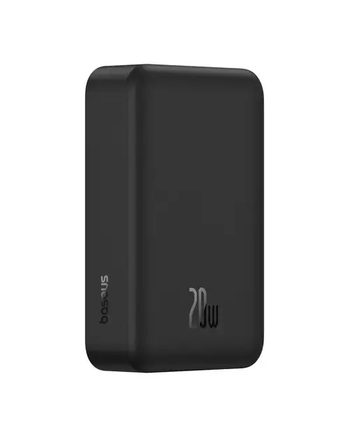 Acumulator extern Baseus EnerFill FM41 Mini Magnetic E0027U00, include cablu USB Type-C la USB Type-C 20V/3A 30cm, capacitate 20000mAh, 20W (Negru)