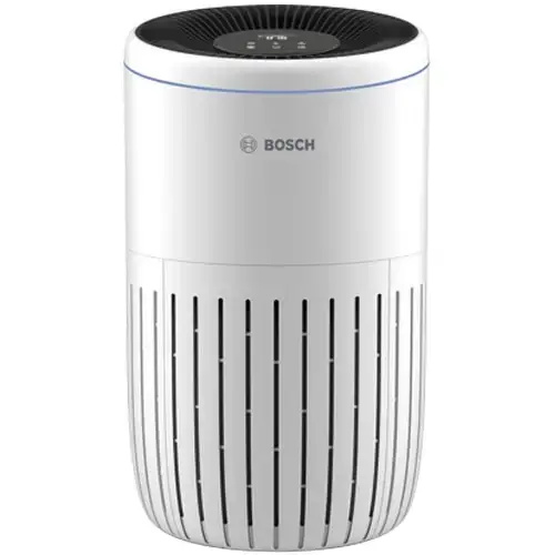 Purificator de aer Bosch Air 4000, CADR 300m3/h, Prefiltru, filtru HEPA H13, filtru carbon activ, senzor de praf, timer (Alb)