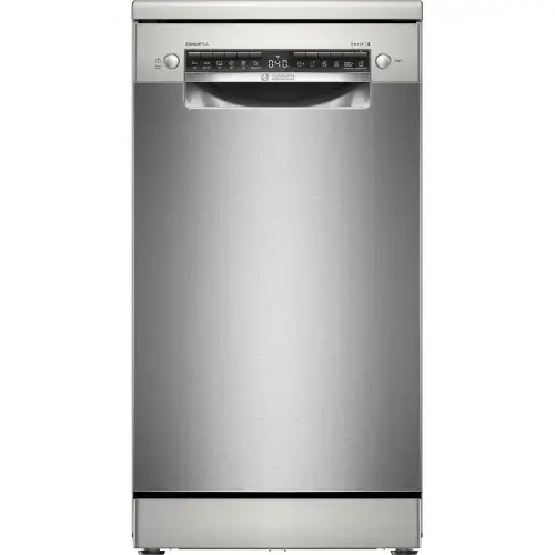 Masina de spalat vase independenta Bosch SPS4EMI17E, 10 seturi, 6 programe, EfficientDry, EcoSilence Drive, Home Connect, DosageAssist, Clasa B, 45 cm (Inox)