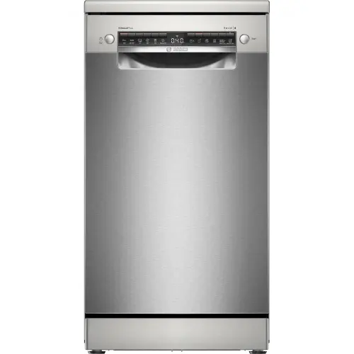 Masina de spalat vase independenta Bosch SPS4EMI17E, 10 seturi, 6 programe, EfficientDry, EcoSilence Drive, Home Connect, DosageAssist, Clasa B, 45 cm (Inox)