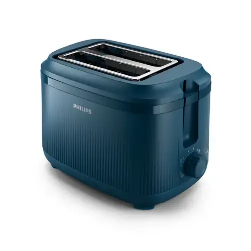 Prajitor de paine Philips HD2511/70, 830 W, 2 felii, 8 setari rumenire (Albastru)