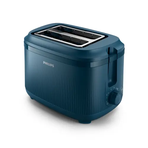 Prajitor de paine Philips HD2511/70, 830 W, 2 felii, 8 setari rumenire (Albastru)