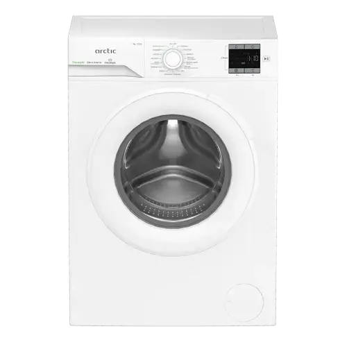 Masina de spalat rufe Arctic APLM1WFSU17210W, Clasa A, Capacitate 7 Kg, 1200 rpm, ExtraSteam, Flow Control, Add In, Eco Wash, Aqua Safe, SaveInAll, Motor Silent Inverter (Alb)