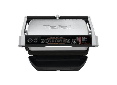 Gratar electric Tefal OptiGrill+ GC706D34, 2000 W, 6 programe automate, indcator pentru nivelul de gatire, functie dezghetare, placi detasabile (Inox/Negru)