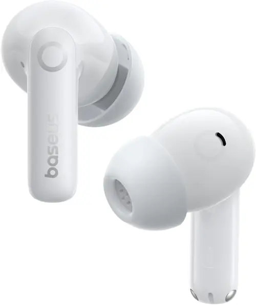 Casti True Wireless In-Ear Baseus Bass BP1 Pro In-Ear, Noise Cancelling, Adaptive Active EQ, LDAC Hi-Res Sound, IP55, Bluetooth 6.0 (Alb)
