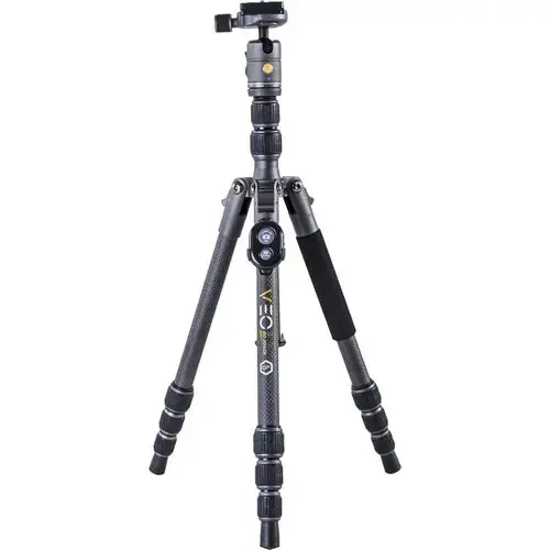 Trepied foto-video pentru telefoane Vanguard VEO 3 GO 204CB, Fibra carbon, Negru/Gri