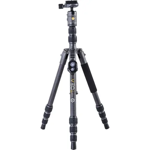 Trepied foto-video pentru telefoane Vanguard VEO 3 GO 204CB, Fibra carbon, Negru/Gri