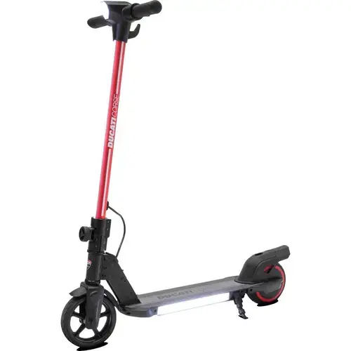 Trotineta electrica pentru copii Ducati Junior JetMotor 95W, viteza 12km/h, autonomie 8km, Rosu/Negru