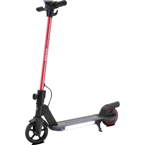 Trotineta electrica pentru copii Ducati Junior JetMotor 95W, viteza 12km/h, autonomie 8km, Rosu/Negru