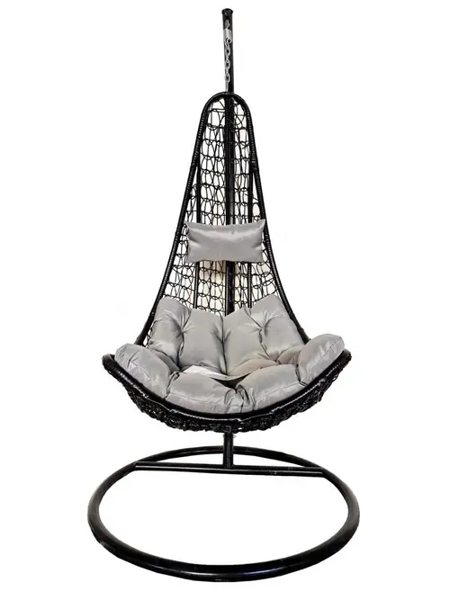 Scaun suspendat HEINNER Elda, 80 x 102 x 195 cm, cu perna (Gri)
