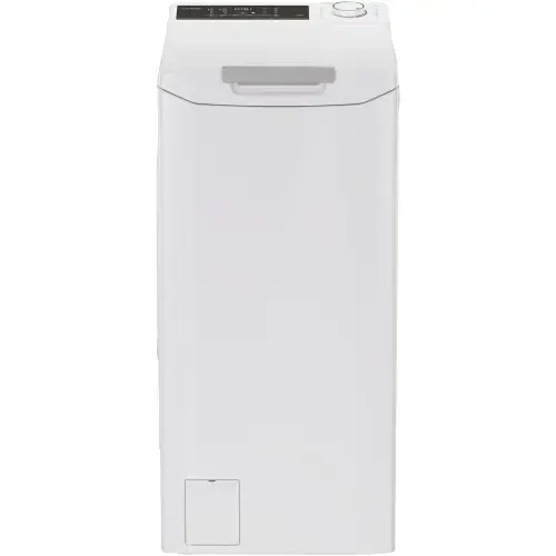 Masina de spalat rufe cu incarcare verticala Candy TCA474TM5-S, 7 kg, 1400 RPM, Clasa A, Motor Inverter, Display digital 4D, Wifi,Mix Power Systems, Gentle touch opening (Alb)