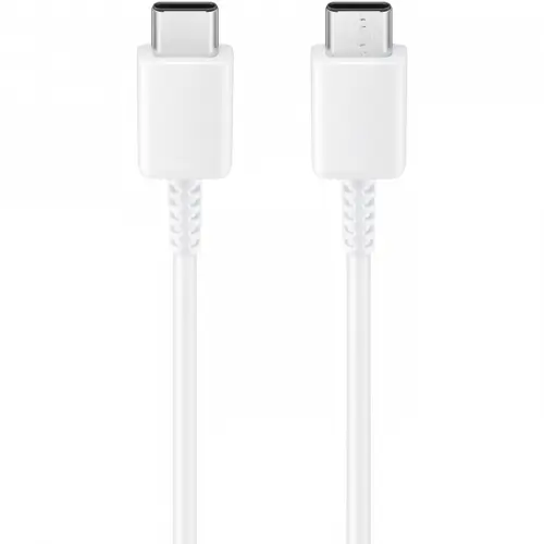 Cablu de Date si Incarcare Samsung EP-DN980BWE, USB-C la USB-C, 25W, 1m (Alb)