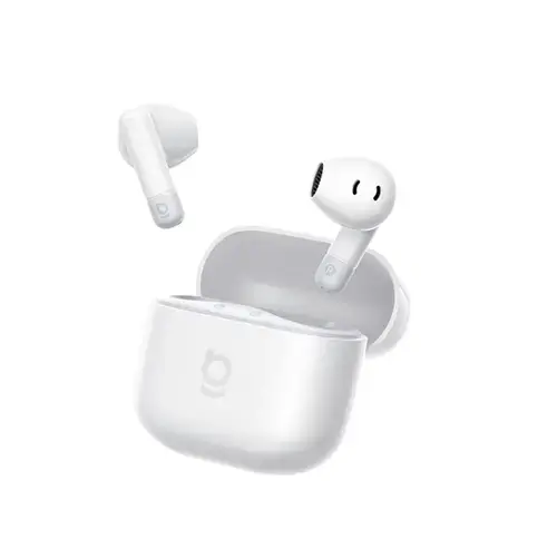 Casti True Wireless Semi In-Ear Baseus Bass BS2 Lite, Bluetooth 6.0, Autonomie 40 ore, ENC, 2 microfoane, IP55 (Alb)