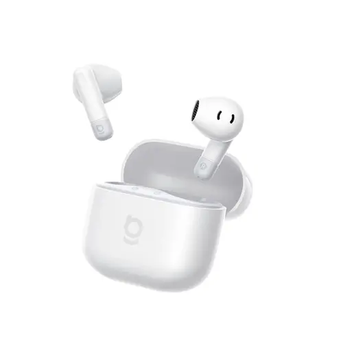 Casti True Wireless Semi In-Ear Baseus Bass BS2 Lite, Bluetooth 6.0, Autonomie 40 ore, ENC, 2 microfoane, IP55 (Alb)