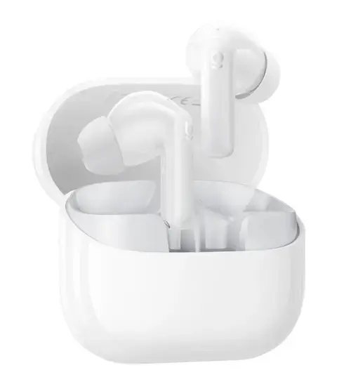 Casti True Wireless In-Ear Baseus Bass BP1 NC, Bluetooth, ANC, Microfon, Control tactil (Alb)