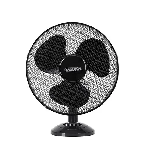 Ventilator de birou Mesko MS 7308, Diametru 23 cm, 2 viteze, 45 W, Rotire 90 grade (Negru)