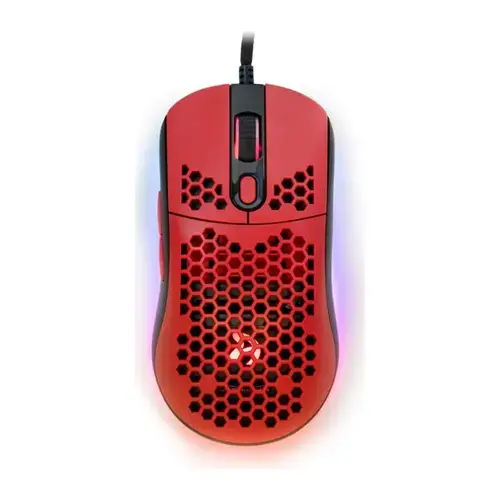 Mouse Gaming Arozzi Favo, USB, iluminare RGB (Rosu)