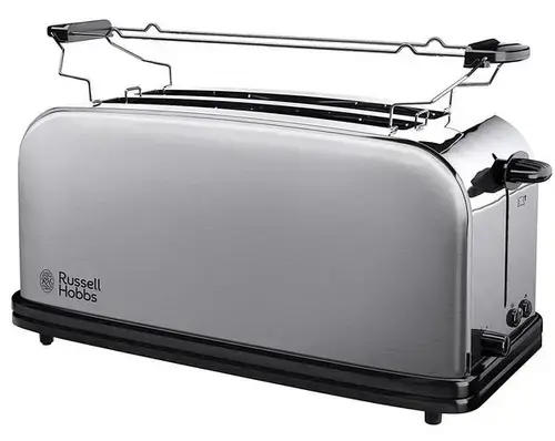 Prajitor de paine Russell Hobbs Chester 23520-56, 1600 W, 4 felii, 2 fante lungi extra late (Inox)