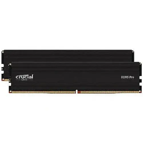 Memorii Crucial Pro Black Intel XMP 3.0/AMD EXPO, 32GB (2 x 16GB), DDR5-6000MHz, CL48, Dual Channel