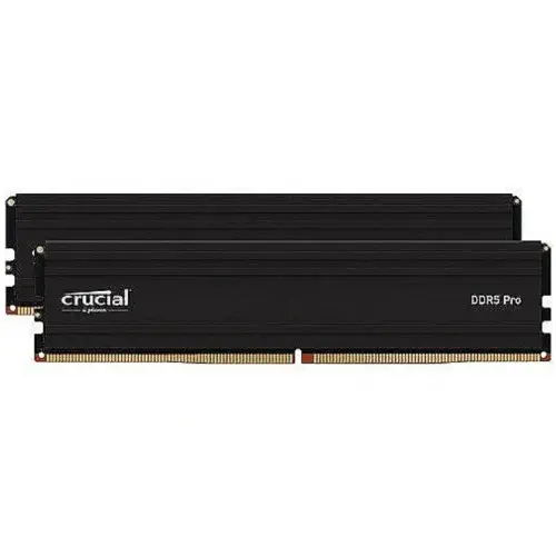 Memorii Crucial Pro Black Intel XMP 3.0/AMD EXPO, 32GB (2 x 16GB), DDR5-6000MHz, CL48, Dual Channel