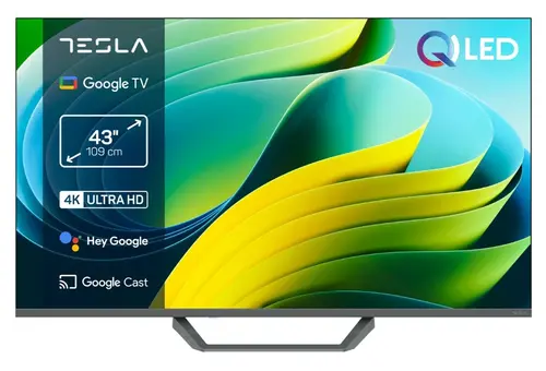 Televizor QLED Tesla 109 cm (43inch) Q43E655GUS, Ultra HD 4K, Smart TV, WiFi, CI+