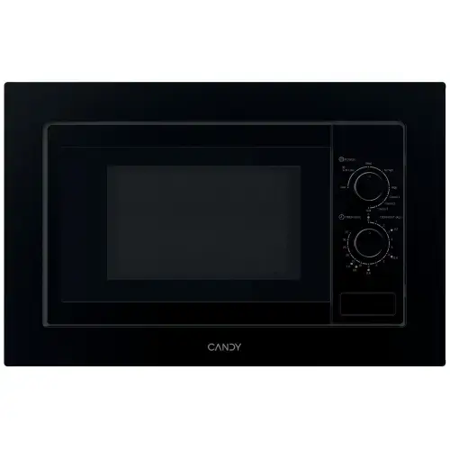 Cuptor incorporabil cu microunde si grill Candy Wave 600 CA38F2K7NXBB, 20 litri, 800 W, 5 trepte de putere (Negru)