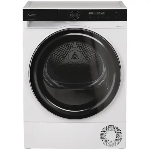 Ucator de rufe Candy BS H9N2B-S ProDry 700, 9kg, Clasa D, 11 programe + Remote, Pompa de caldura, Display LCD, Hygiene, Wi-Fi (Alb)