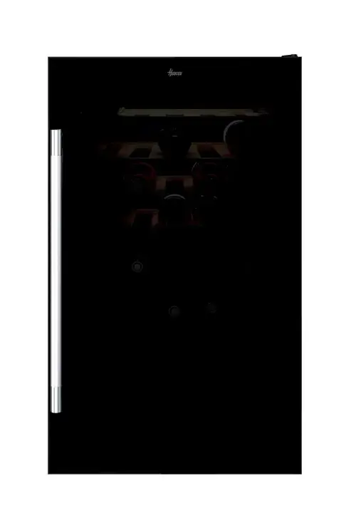 Racitor de vinuri Hoover HWC 154 DELWF, 36 sticle, 2 zone, Wi-Fi, LED, Clasa G (Negru)