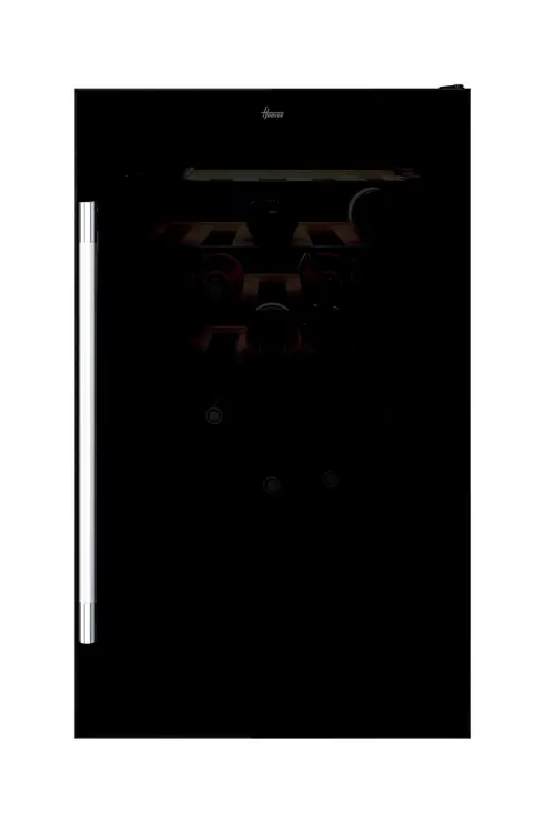 Racitor de vinuri Hoover HWC 154 DELWF, 36 sticle, 2 zone, Wi-Fi, LED, Clasa G (Negru)