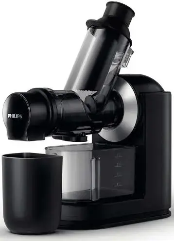 Storcator prin presare la rece Philips Viva Collection HR1889/70, 150W (Negru/Argintiu)