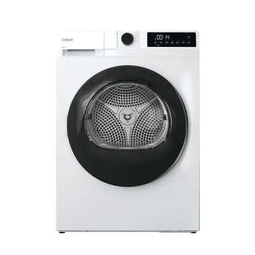 Uscator de rufe Candy ProDry 300 GD 9N2B-S, Pompa de caldura, 9 kg, Clasa D, Easy Iron Plus, Functia Memo (Alb)