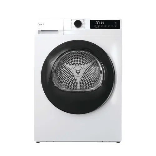 Uscator de rufe Candy ProDry 300 GD 10N2B-S, Pompa de caldura, 10 kg, Clasa D, Easy Iron Plus, Functia Memo (Alb)