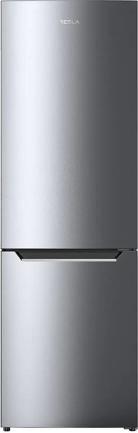 Combina frigorifica Tesla RC3201FHXE, 293 L, Clasa E, NO Frost, Inverter, Iluminare LED, H 186 cm (Inox)