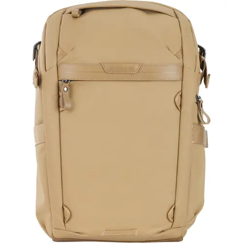 Ghiozdan Vanguard VEO METRO B20L, 20 L, Compatibil universal DSLR/Mirrorless + Accesorii, Doua compartimente pentru laptop 14inch si tableta 11inch (Bej)
