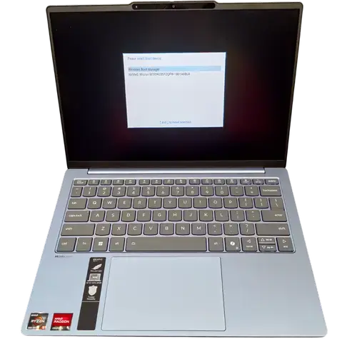 Laptop Lenovo IdeaPad Slim 5 13ARP10 (Procesor AMD Ryzen™ 5 7535HS (16M Cache, up to 4.55 GHz) 13.3inch WUXGA IPS, 16GB LPDDR5X, 512GB SSD, AMD Radeon 660M Graphics, Albastru)