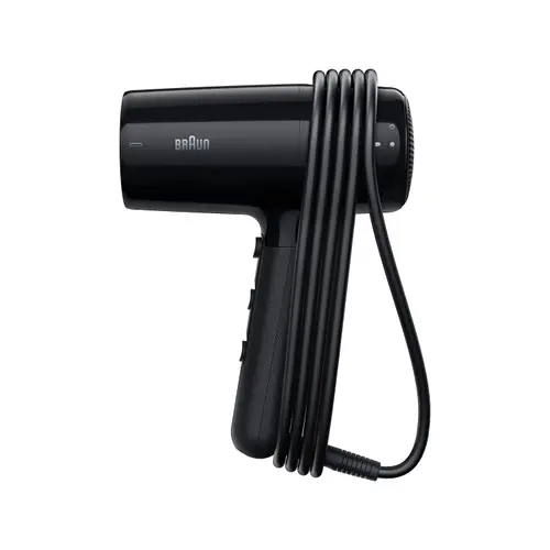 Uscator de par Braun HD 2.2 BRHD225E, 2200 W, 2 viteze, 3 setari temperatura, Cablu 1.95m (Negru)