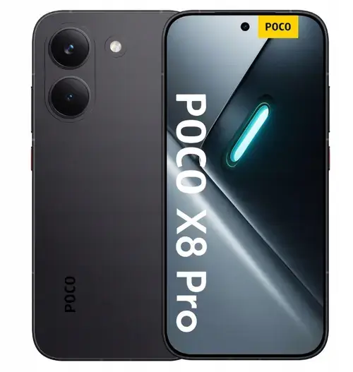 Telefon Mobil Poco X8 Pro, Procesor Octa-Core Mediatek Dimensity 8500 Ultra, AMOLED touchscreen 6.59inch, 8GB RAM, 256GB Flash, Camera Duala 50+8MP, Wi-Fi, 5G, Dual Sim, Android (Negru)